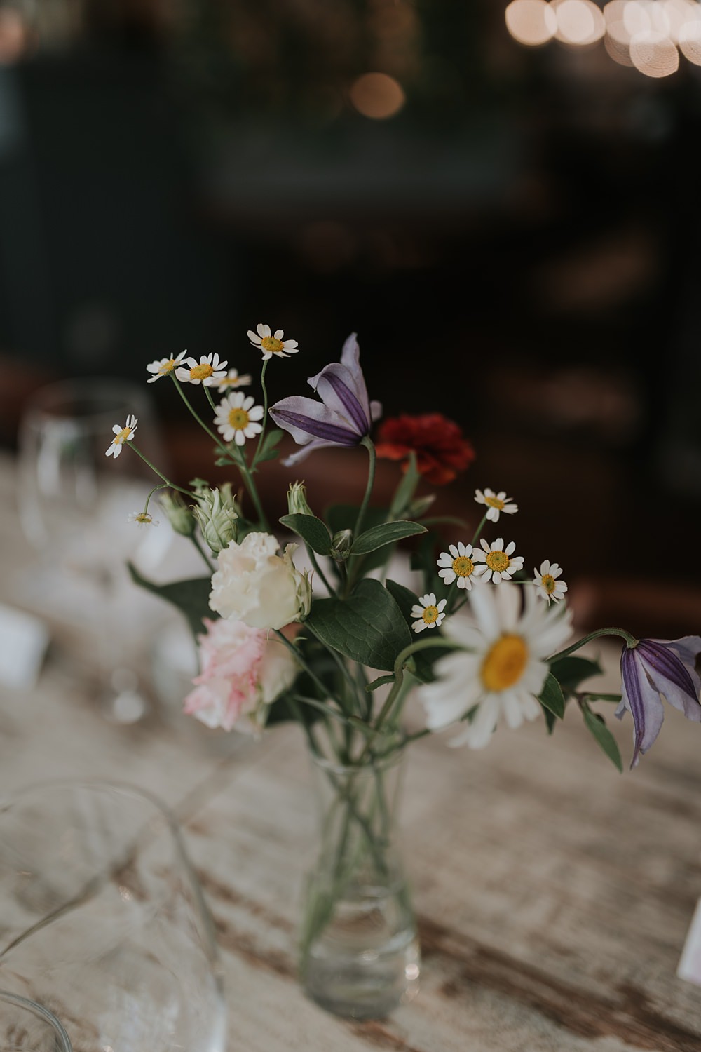 Table Flower Centrepiece Home SW15 Wedding Grace Pham Photography