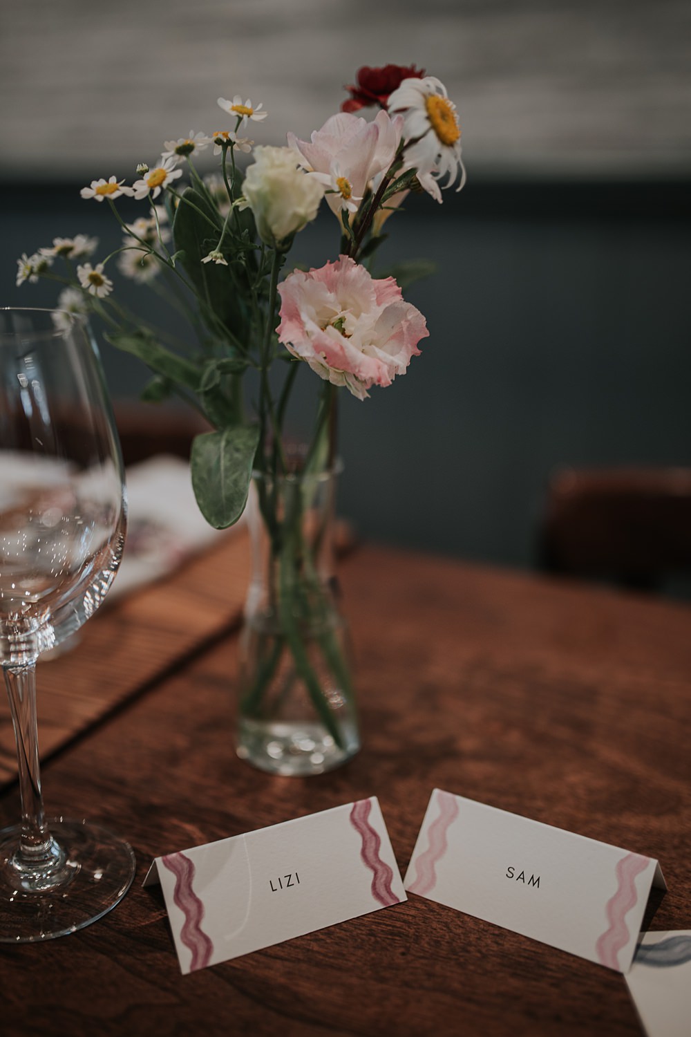 Place Name Cards Home SW15 Wedding Grace Pham Photography