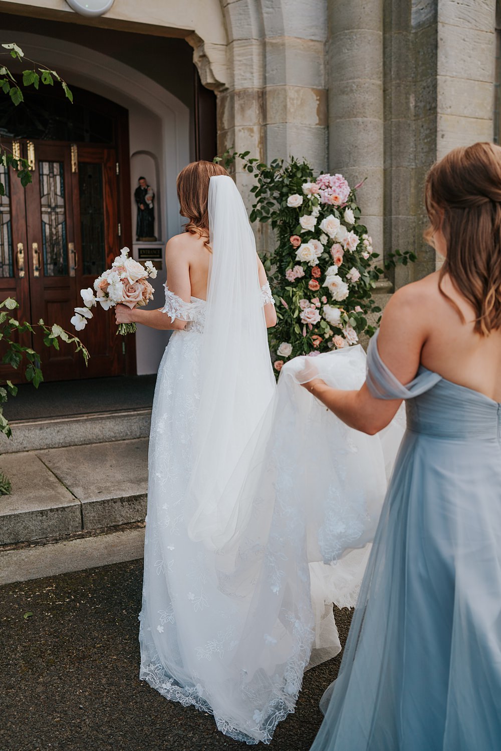 Bride Veil Train Dress Limepark Wedding Sheena T Photography