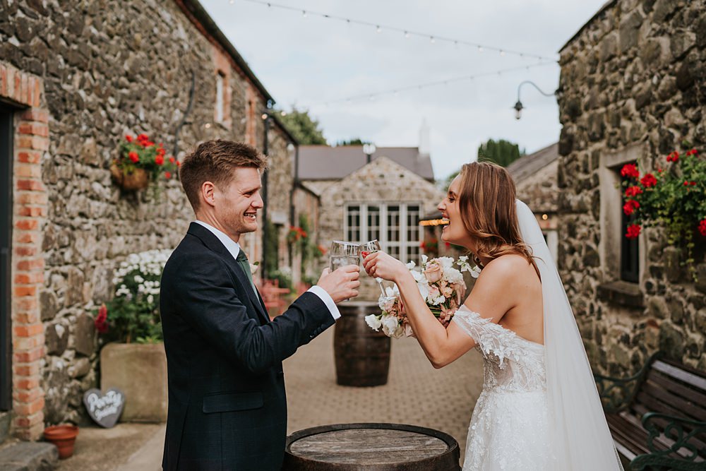 Drinks Bride Groom Limepark Wedding Sheena T Photography