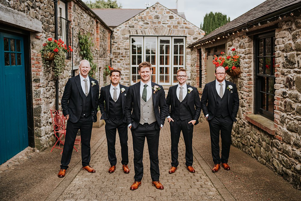 Groom Suit Navy Green Tie Grey Waistcoat Groomsmen Limepark Wedding Sheena T Photography