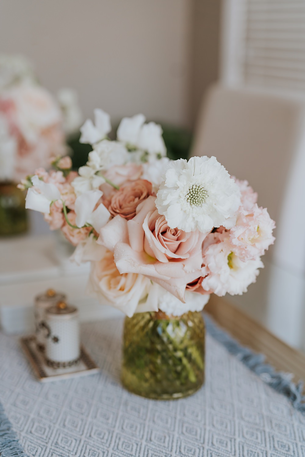 Limepark Wedding Sheena T Photography Bouquet Flowers Posy Bridesmaid Peach Rose Cosmos