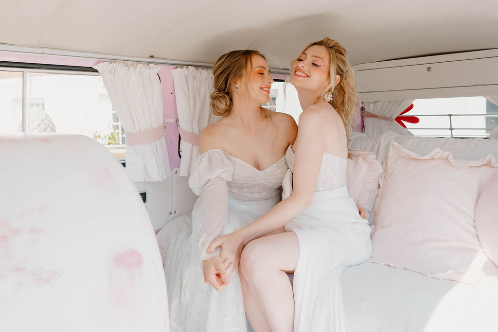 Pink Orange Yellow Wedding Ideas Mimosa Photography