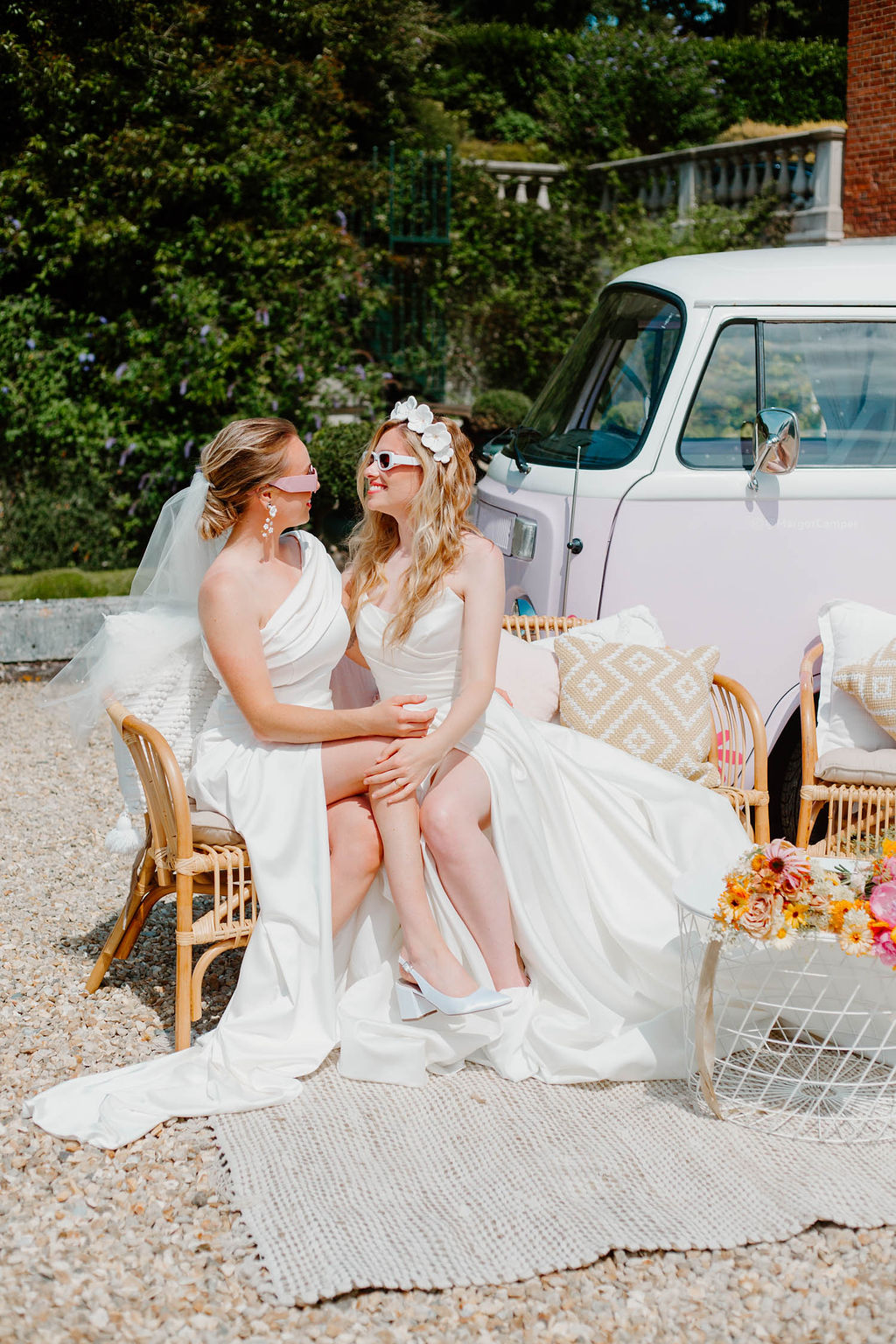 Pink Orange Yellow Wedding Ideas Mimosa Photography