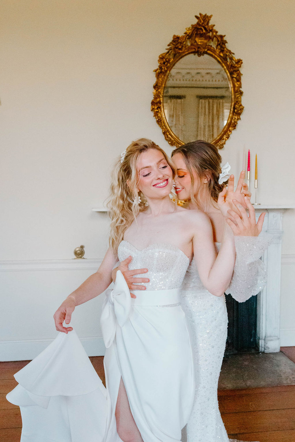 Pink Orange Yellow Wedding Ideas Mimosa Photography