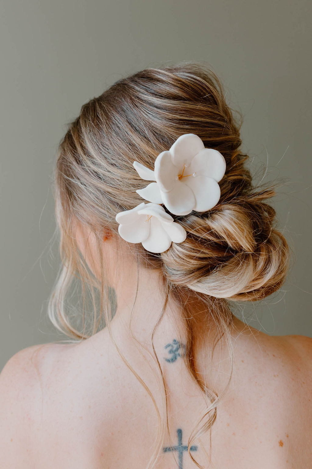 Bride Hairstyle Chignon Updo Accessory Pink Orange Yellow Wedding Ideas Mimosa Photography