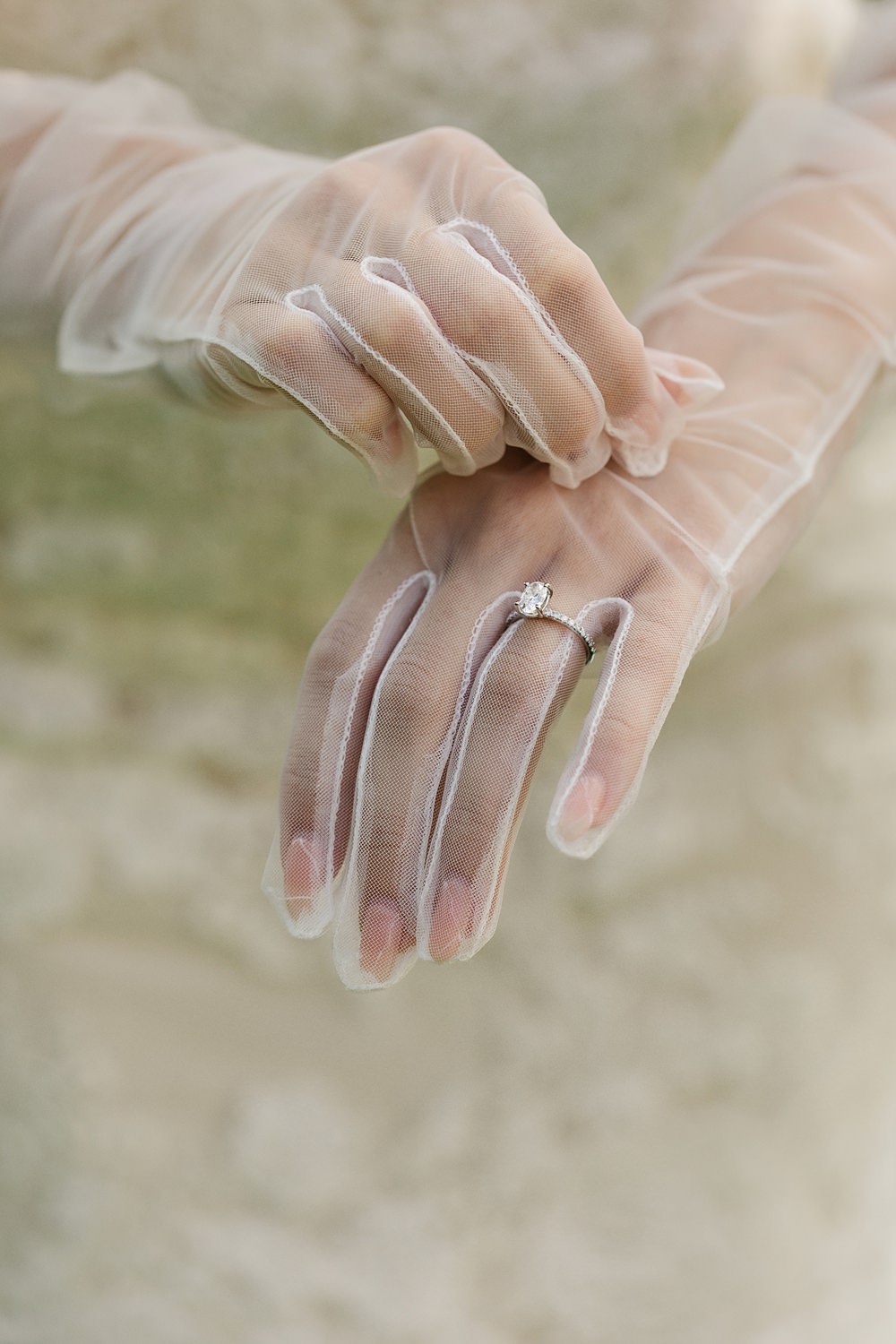 Bride Gloves Nails Rings Poland Barn Wedding Matt and Lena Photography