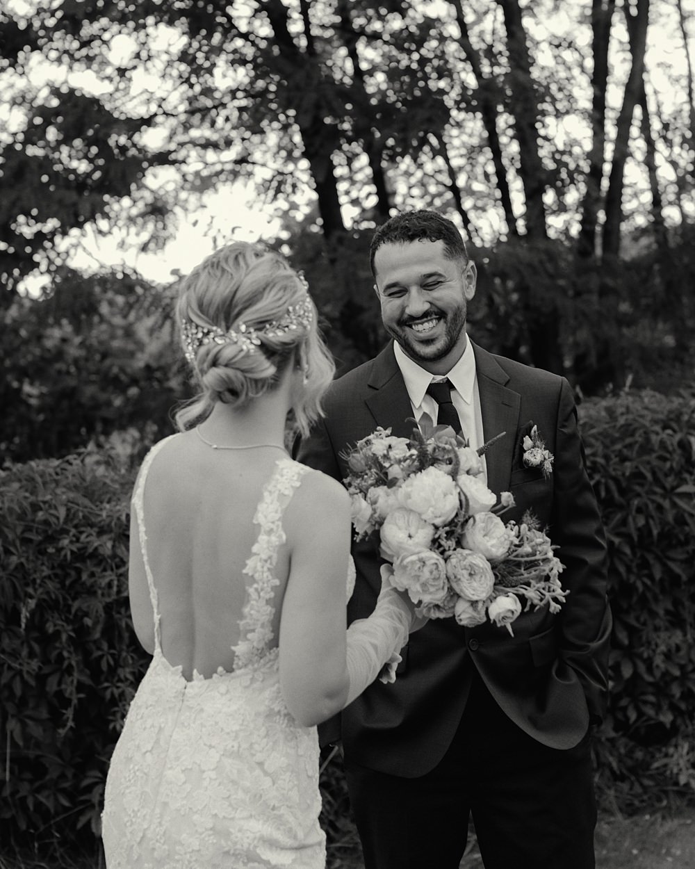 First Look Poland Barn Wedding Matt and Lena Photography