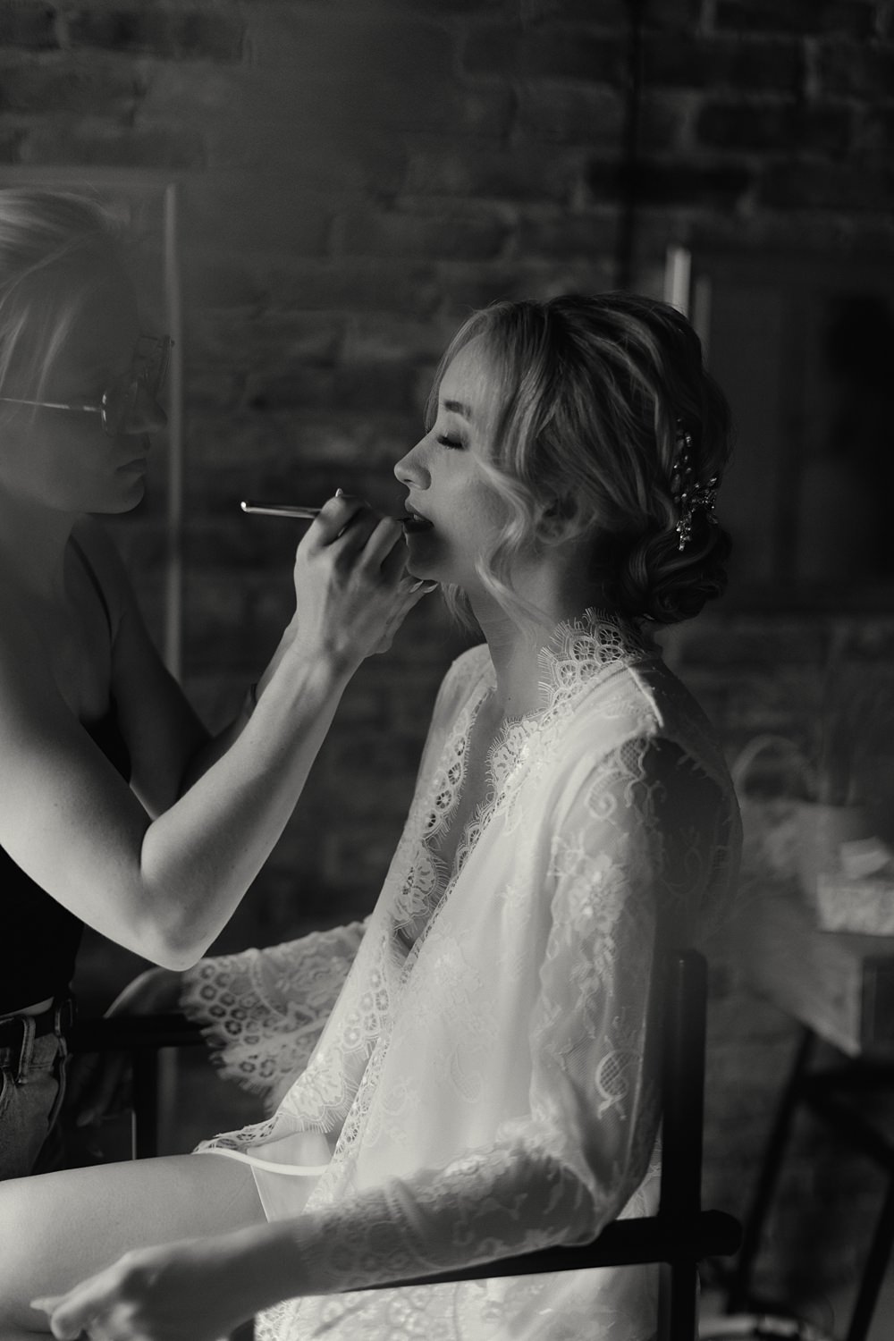 Bridal Makeup Poland Barn Wedding Matt and Lena Photography