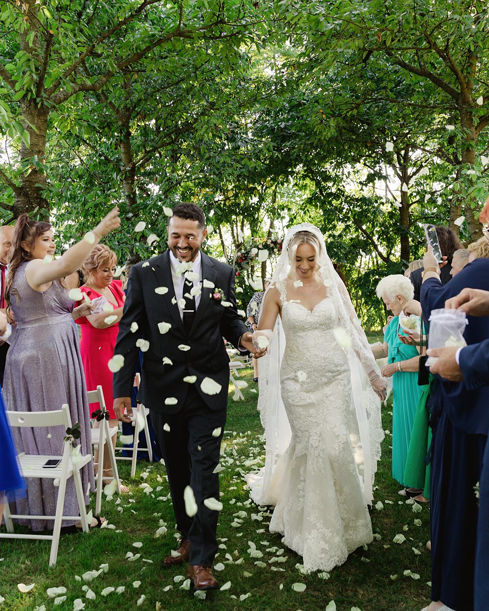 Confetti Throw Poland Barn Wedding Matt and Lena Photography