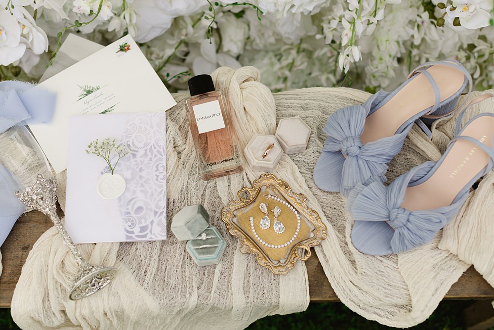 Bride Accessories Shoes Perfume Poland Barn Wedding Matt and Lena Photography