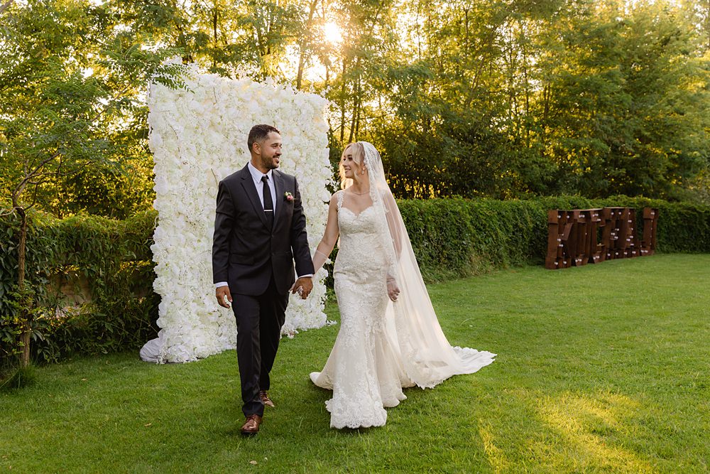 Poland Barn Wedding Matt and Lena Photography Flower Wall