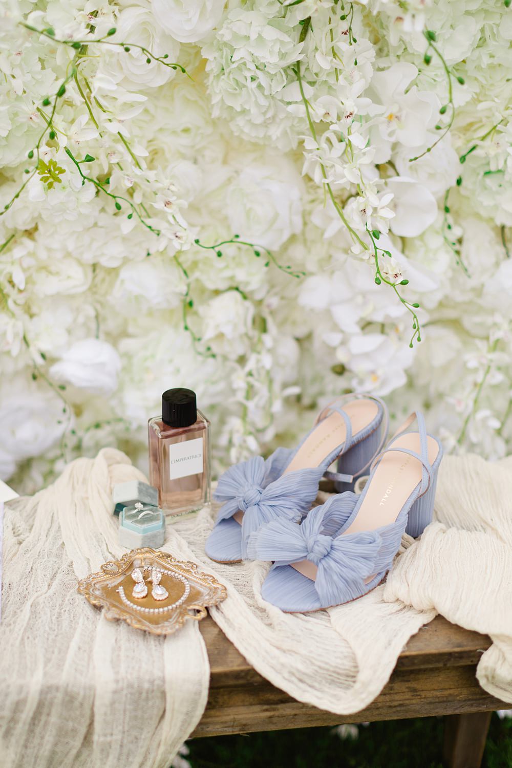 Blue Bow Shoes Bride Loeffler Randall Poland Barn Wedding Matt and Lena Photography