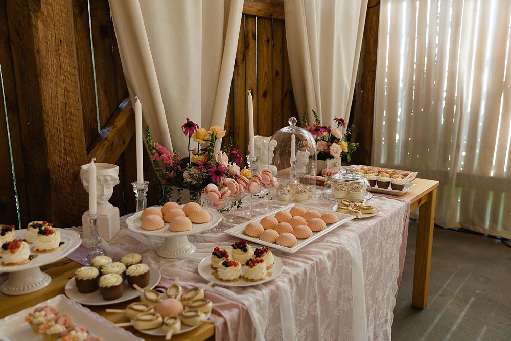 Dessert Table Pudding Poland Barn Wedding Matt and Lena Photography