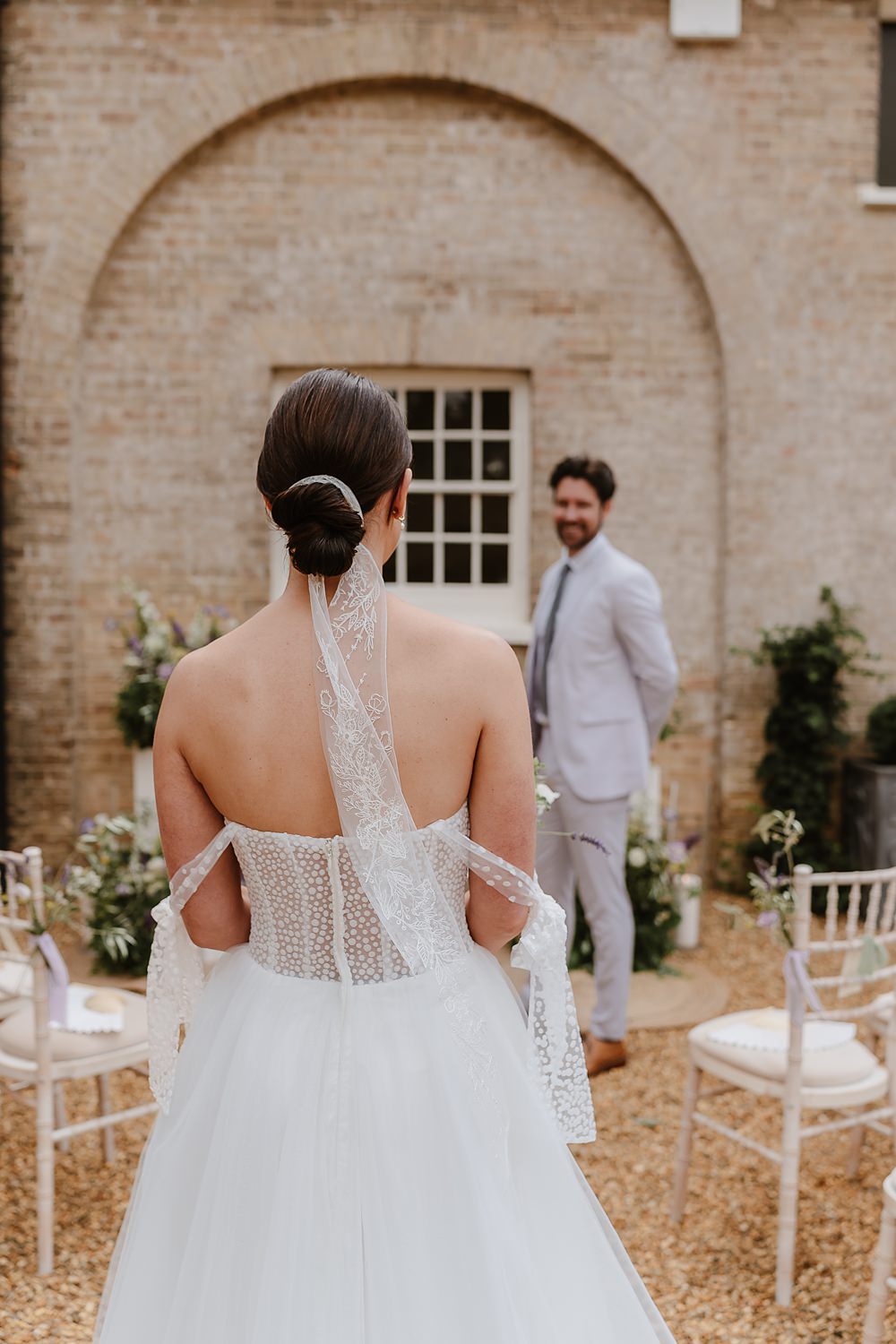 Hair Ribbon Bride Bun Hairstyle Updo Shotesham Park Wedding By Emma Olivia Photography