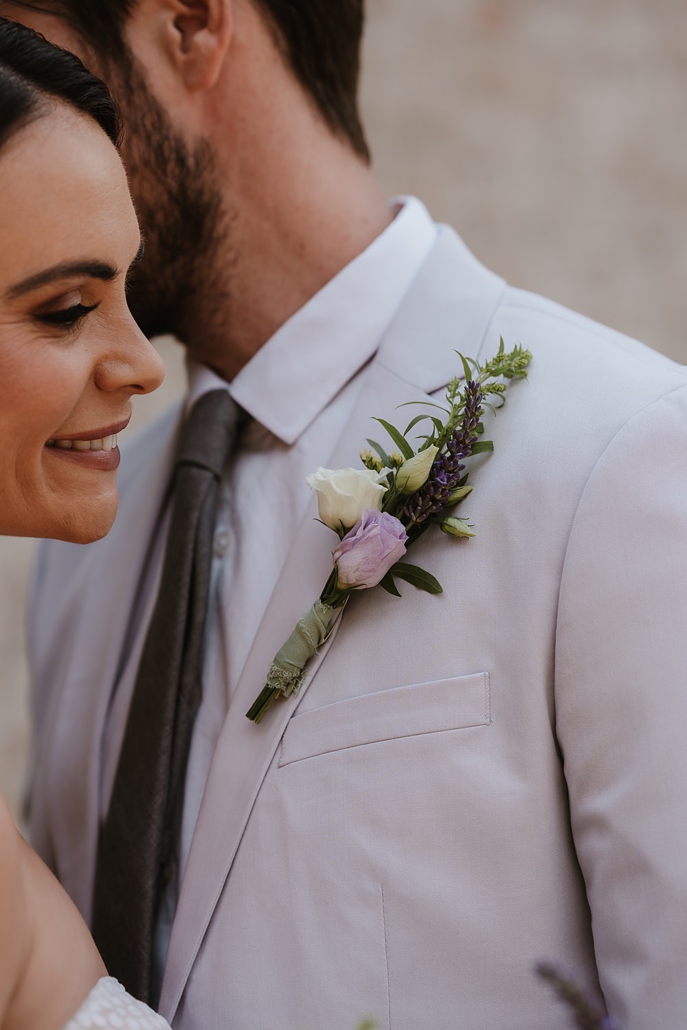 Groom Buttonhole White Lilac Flowers Shotesham Park Wedding By Emma Olivia Photography