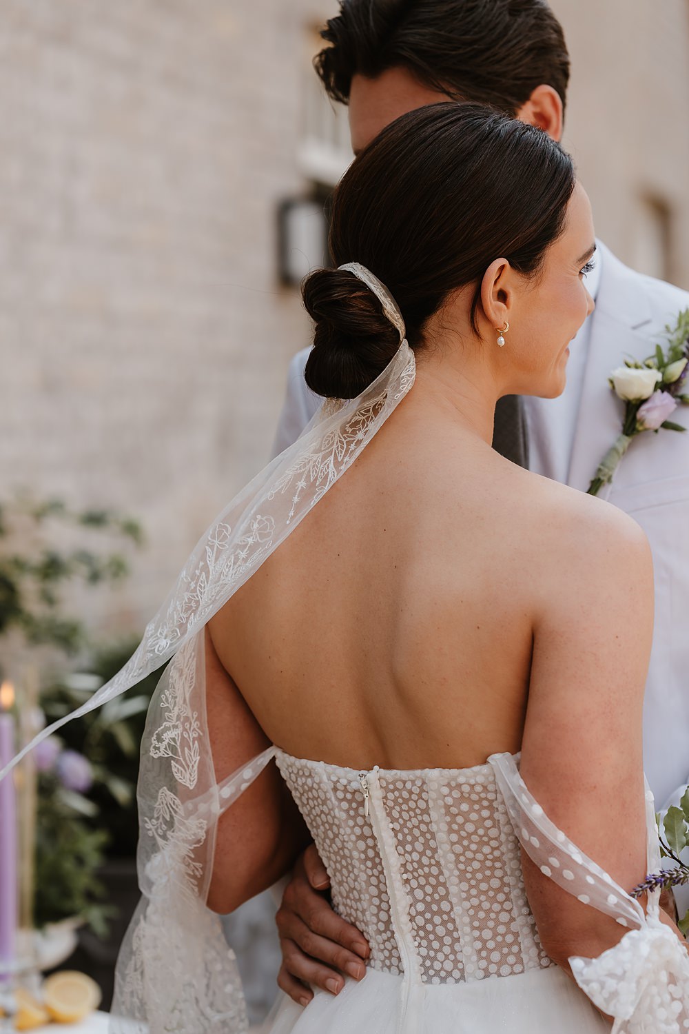 Hair Ribbon Bride Bun Hairstyle Updo Shotesham Park Wedding By Emma Olivia Photography