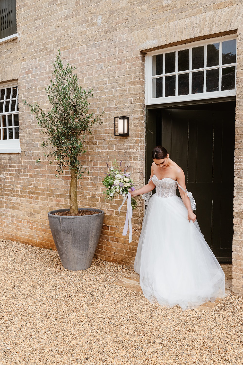 Dress Gown Bride Tulle Strapless Shotesham Park Wedding By Emma Olivia Photography
