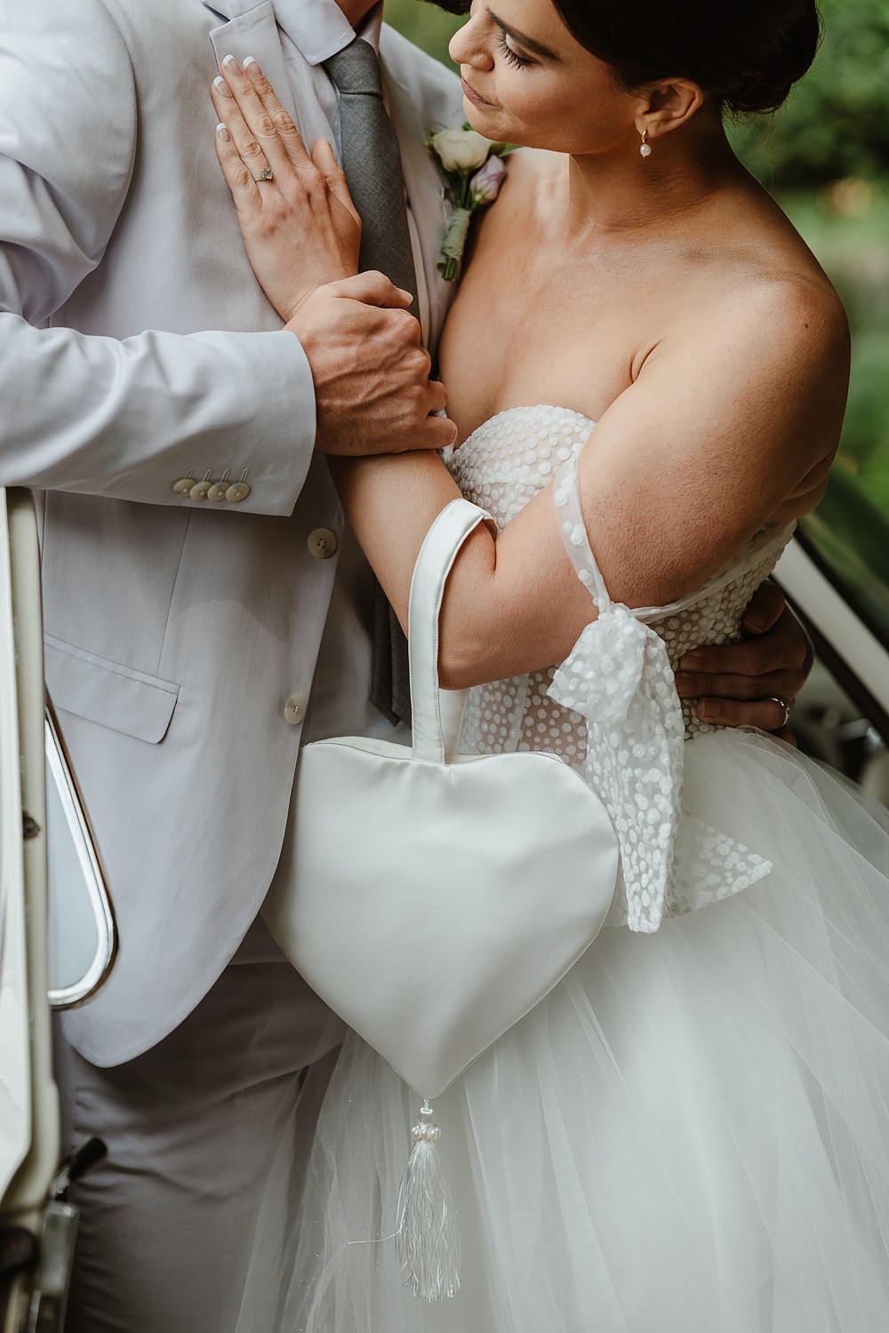 Bride Bag Clutch Heart Shotesham Park Wedding By Emma Olivia Photography