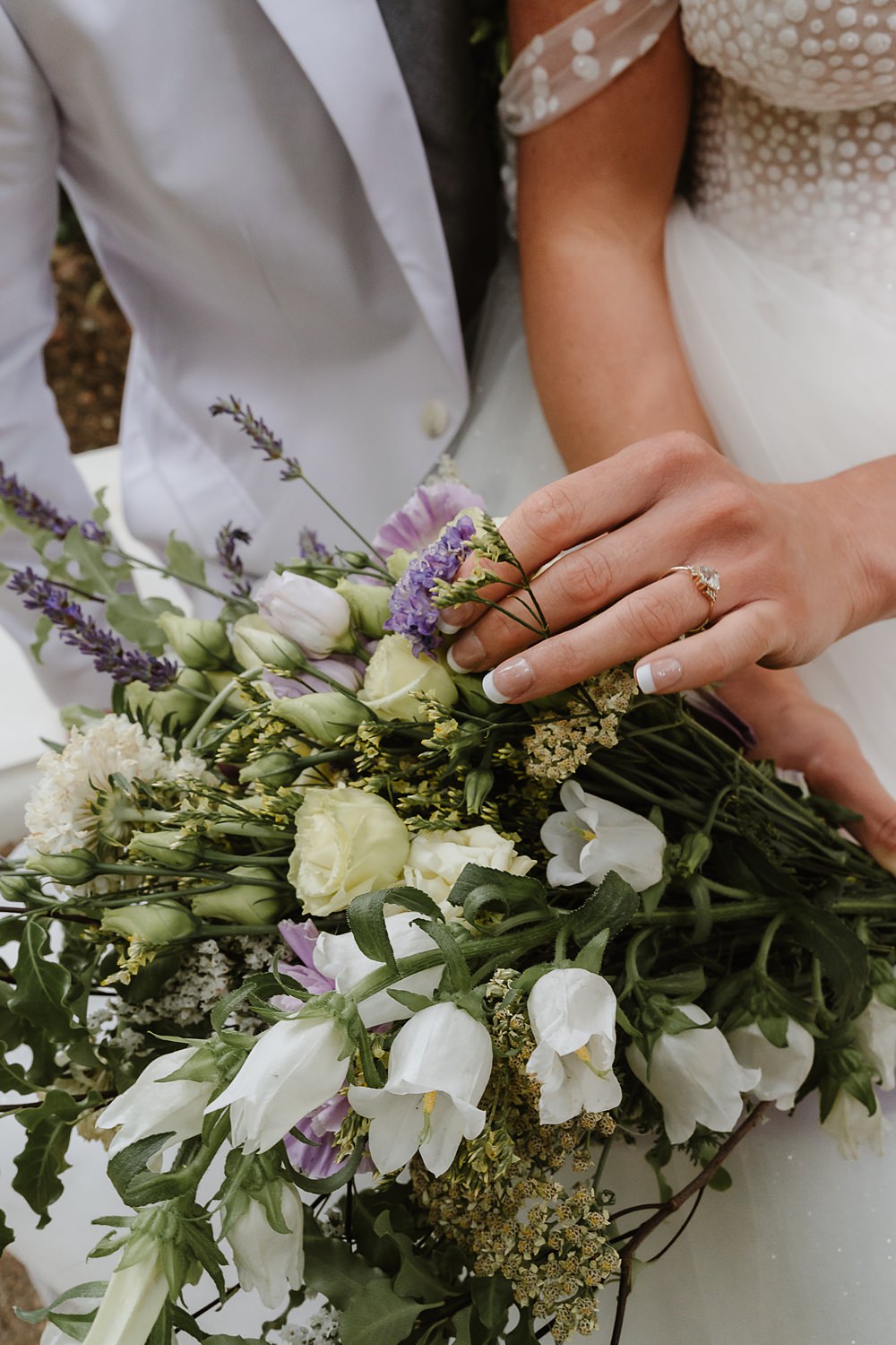 Nails Manicure Bride Engagement Ring Shotesham Park Wedding By Emma Olivia Photography
