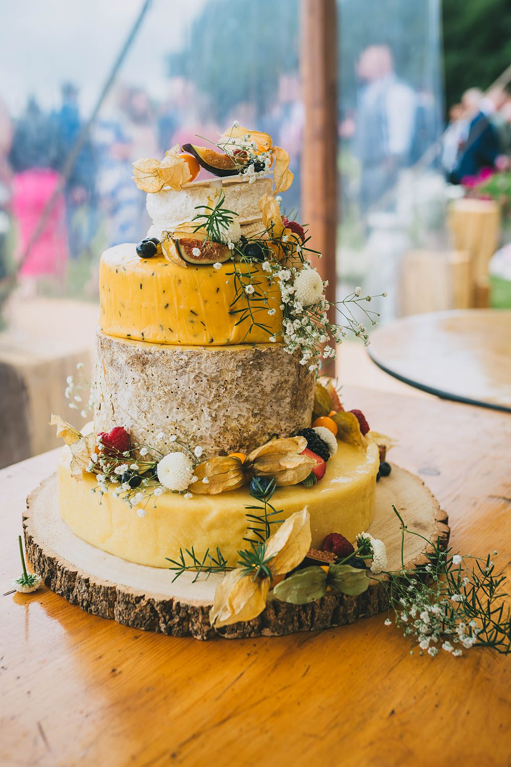 South Yorkshire Farm Wedding Amy Jordison Photography Cheese Cake Tower