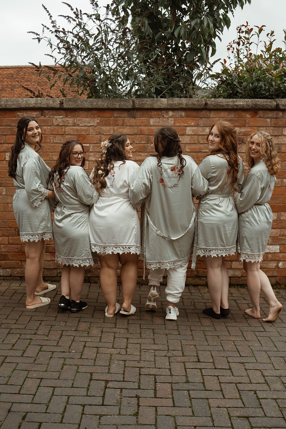Bride Bridesmaid Robes Swallows Nest Barn Wedding Rebel Love Club