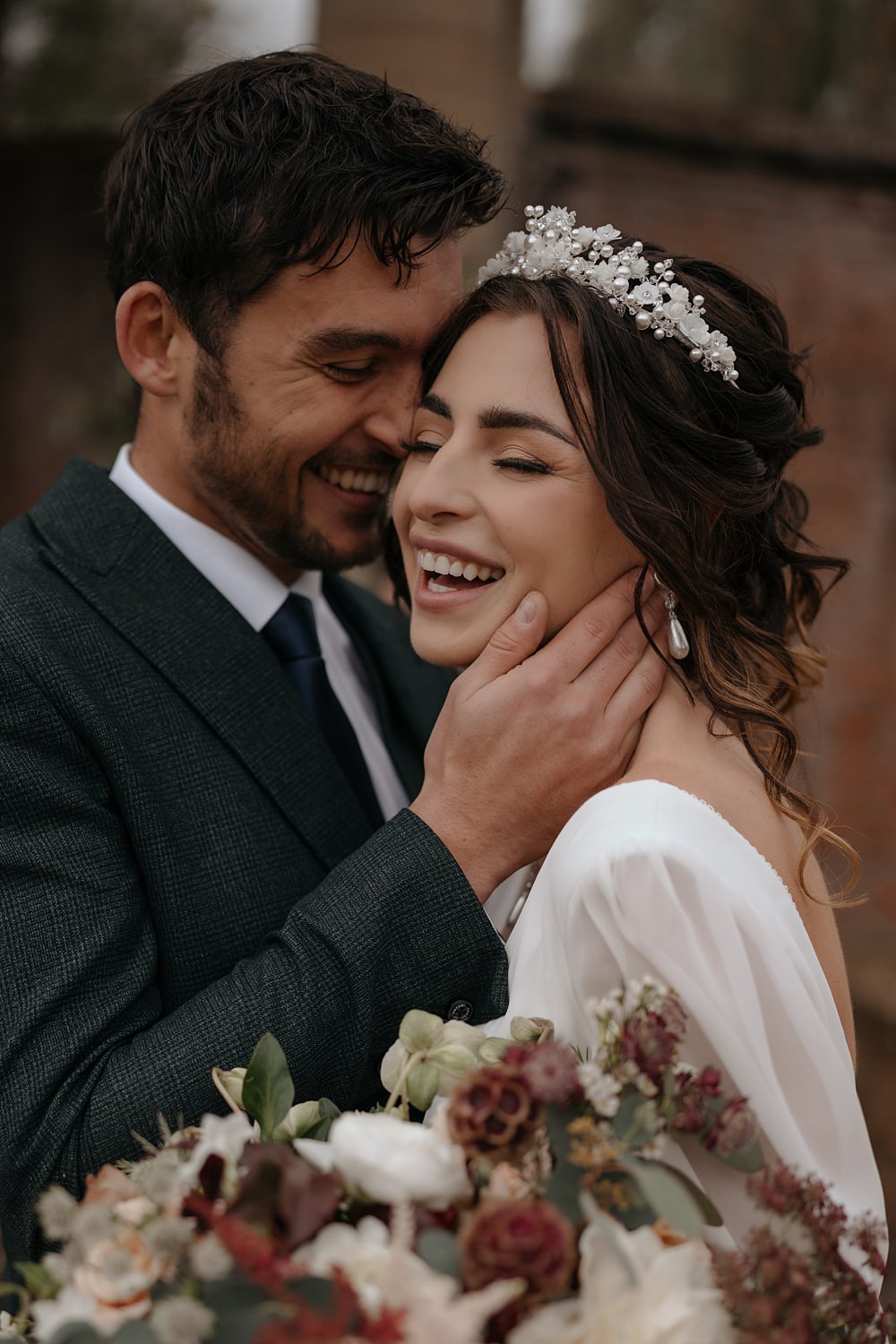 Bride Makeup Tiara Walled Garden Helperby Wedding Natalie Hamilton Photography