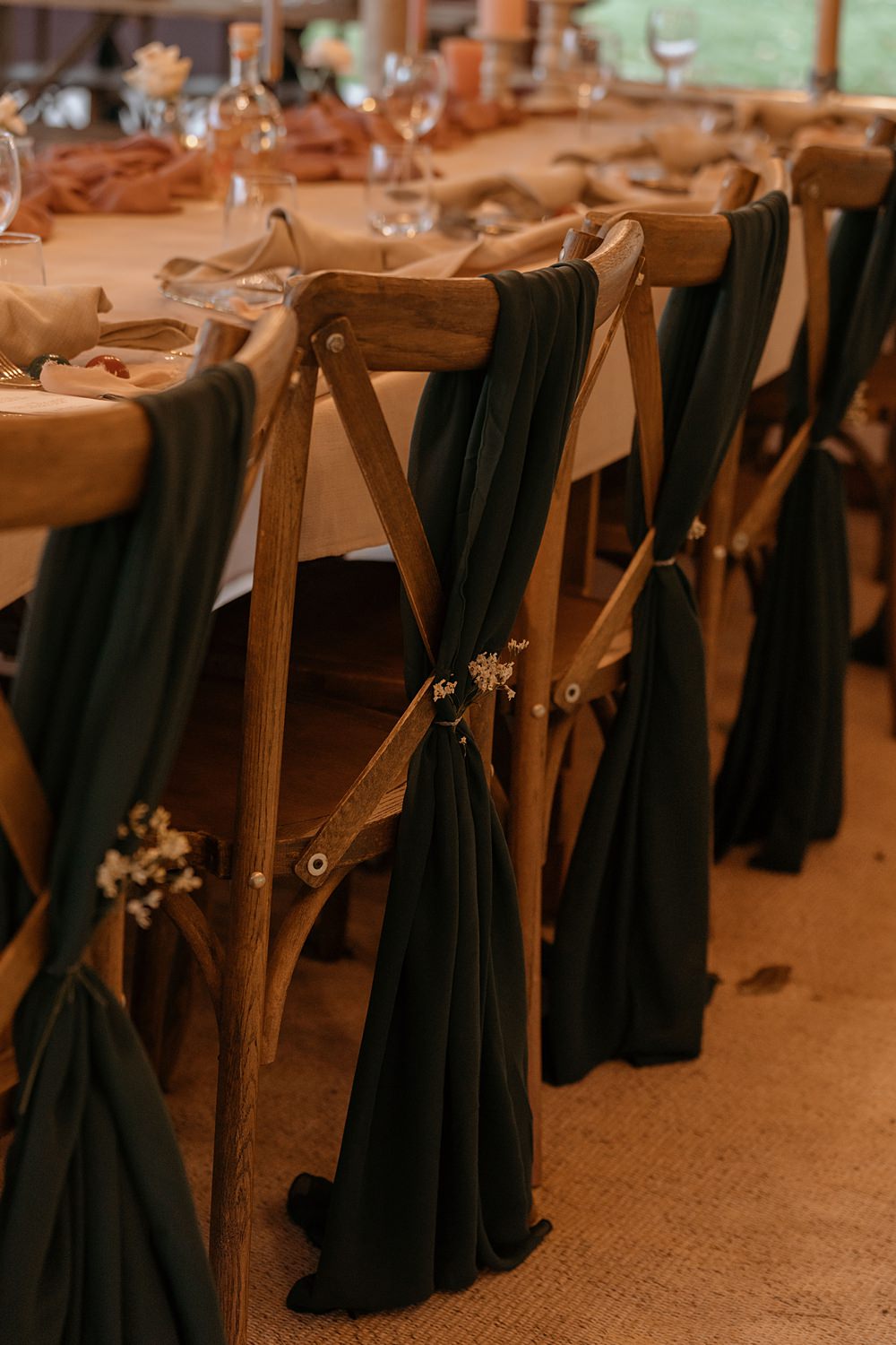 Chair Covers Sashes Flowers Walled Garden Helperby Wedding Natalie Hamilton Photography