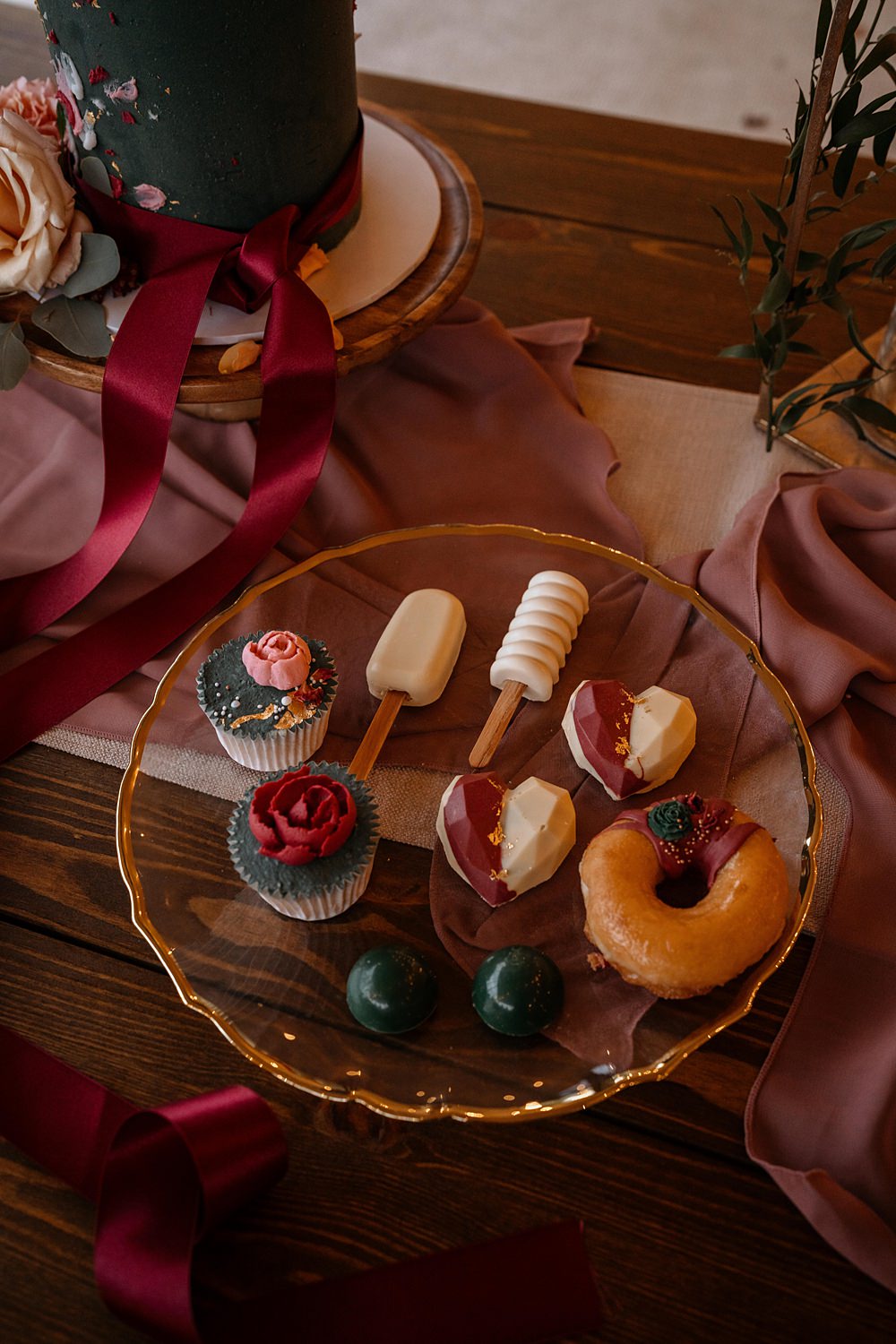 Cake Pops Cupcakes Doughnuts Treats Dessert Walled Garden Helperby Wedding Natalie Hamilton Photography