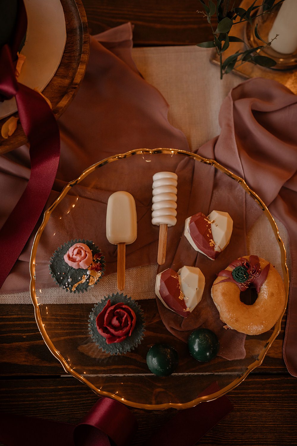 Cake Pops Cupcakes Doughnuts Treats Dessert Walled Garden Helperby Wedding Natalie Hamilton Photography