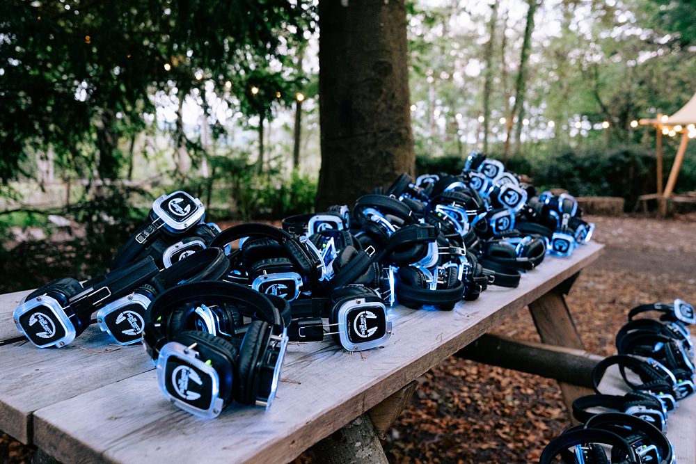 Silent Disco Wilderness Wood Wedding Kerrie Wood Photography
