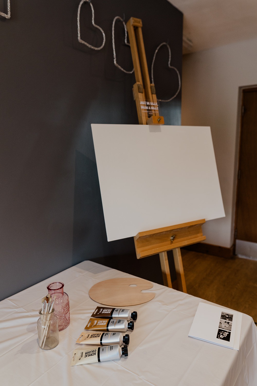 70s Disco Wedding Bubear Photography Painting Easel Guest Book