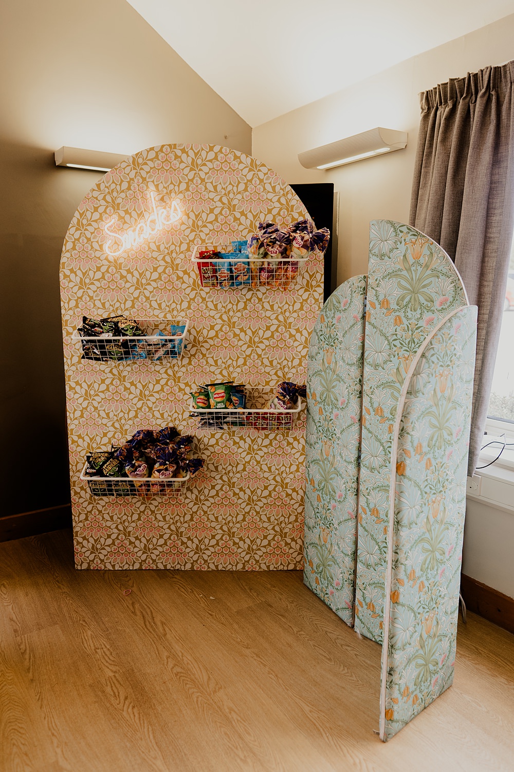 70s Disco Wedding Bubear Photography Crisps Snack Wall