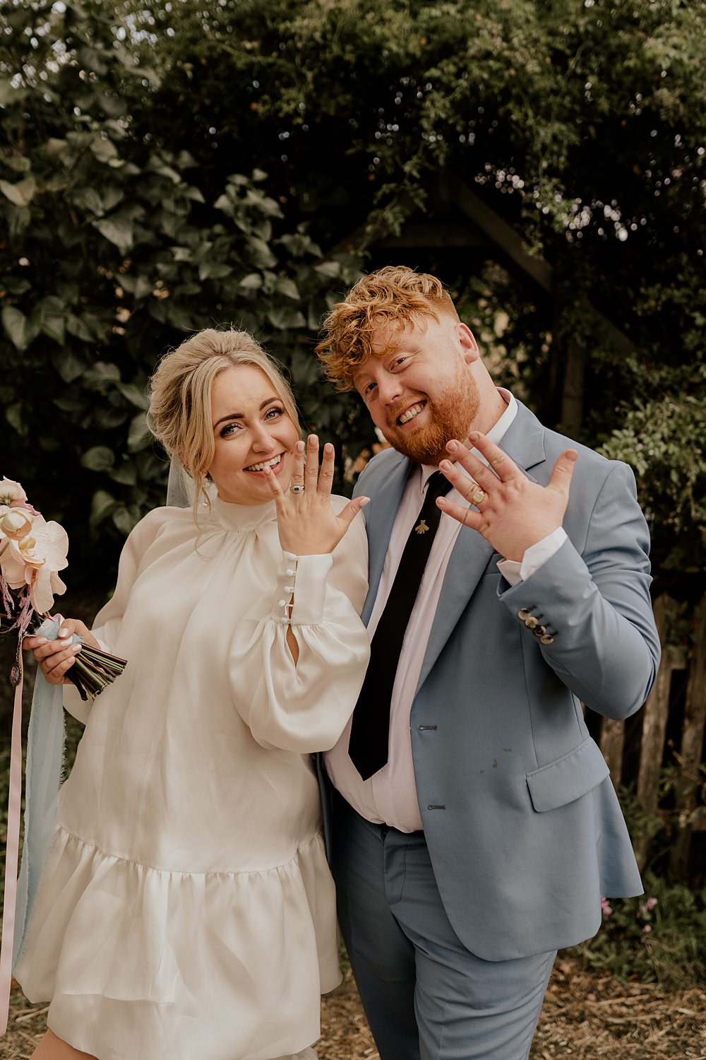 70s Disco Wedding Bubear Photography Bride Groom Rings