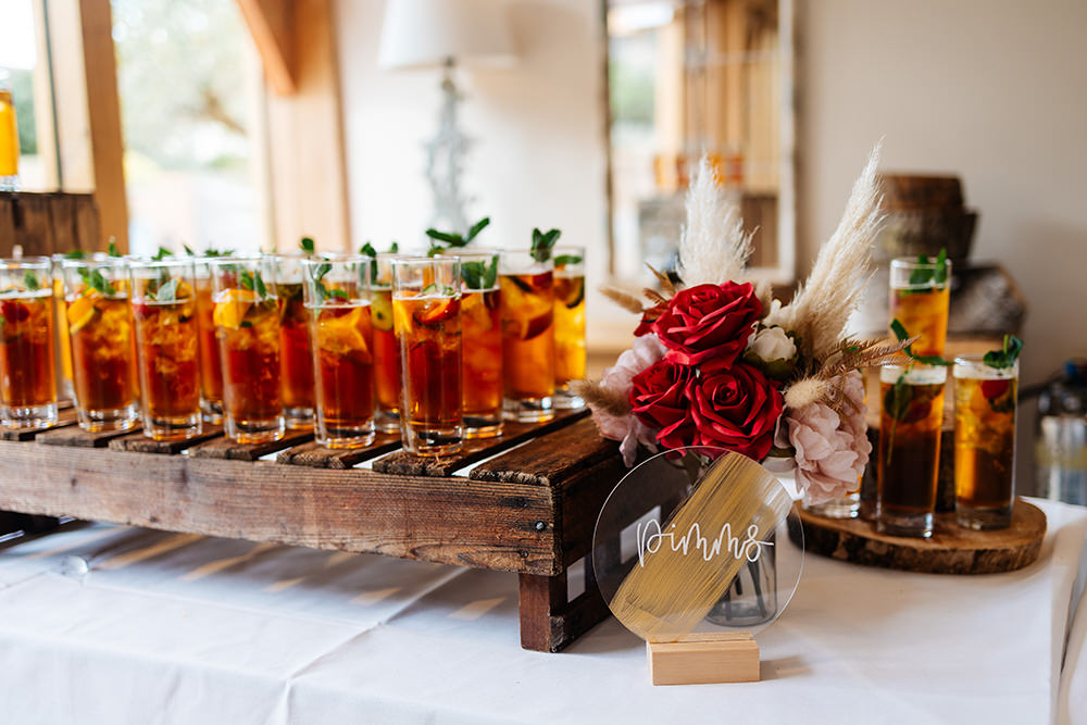 Bassmead Manor Barns Wedding Two-D Photography Welcome Drinks