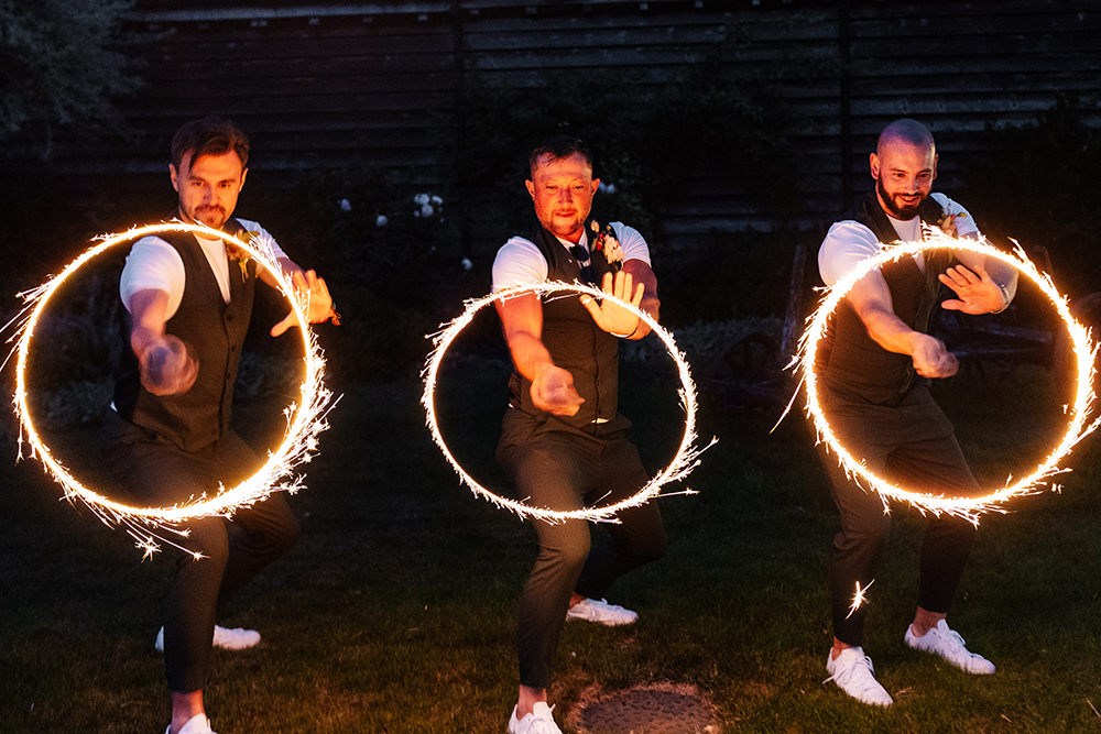 Bassmead Manor Barns Wedding Two-D Photography Sparklers