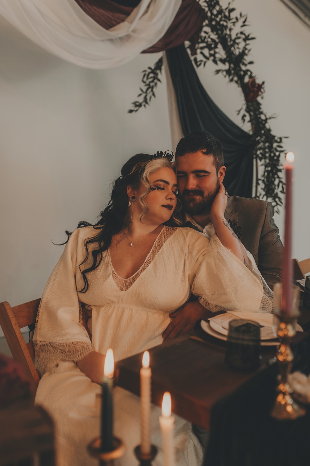 Celestial Witchy Winter Wedding Ideas Aurora Photographic