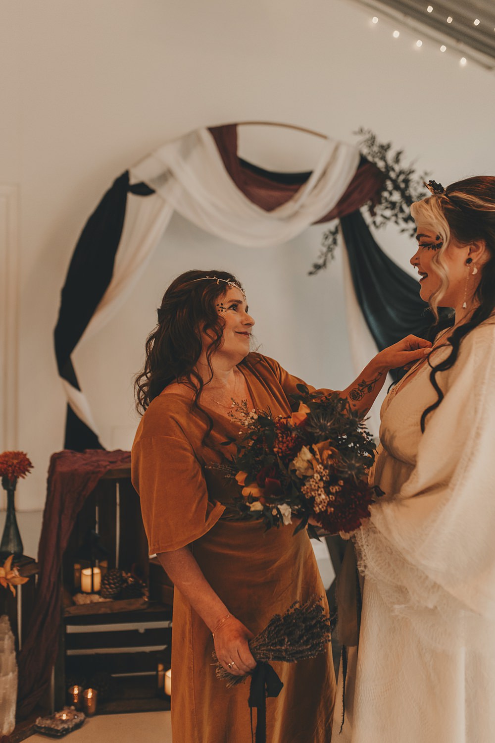 Celestial Witchy Winter Wedding Ideas Aurora Photographic