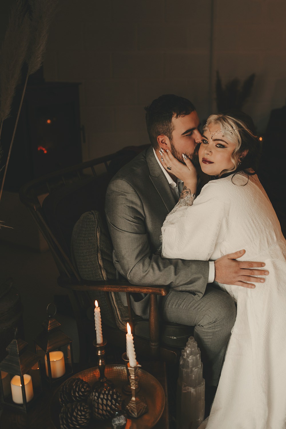 Celestial Witchy Winter Wedding Ideas Aurora Photographic