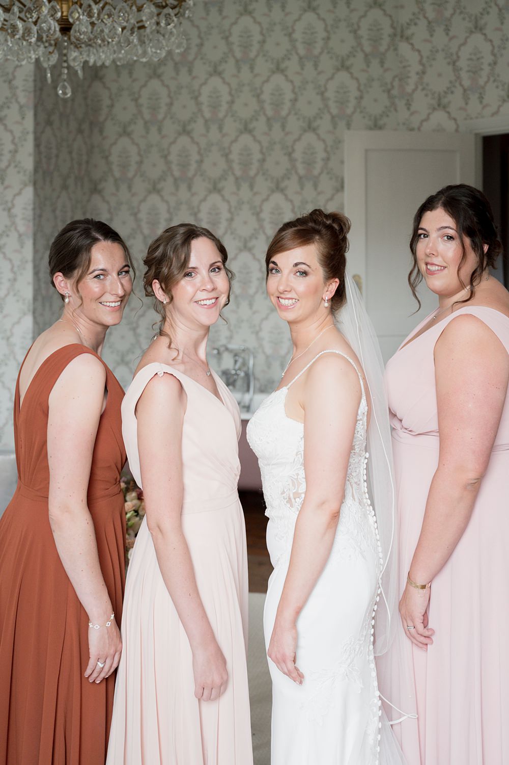 Chateau de Siradan Wedding Award Weddings Bridesmaid Dresses Pink Rust Burnt Orange