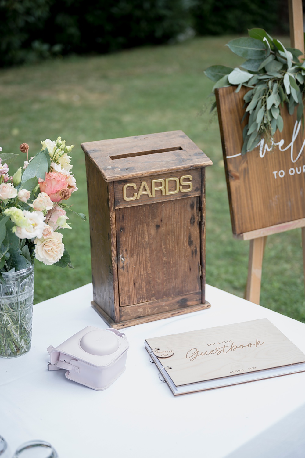 Chateau de Siradan Wedding Award Weddings Wooden Post Box Cards