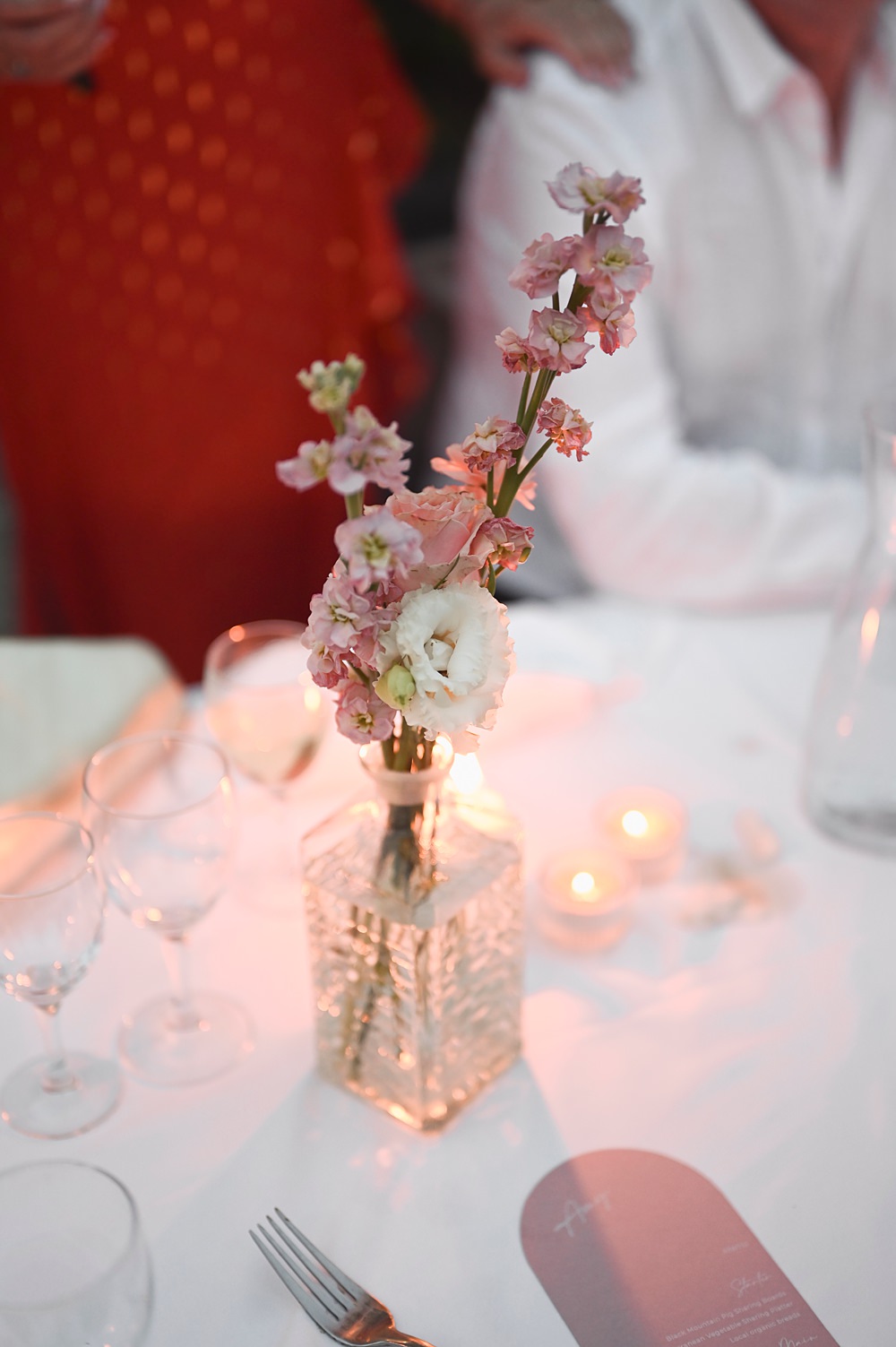 Chateau de Siradan Wedding Award Weddings Flowers Bottles Pink Cream