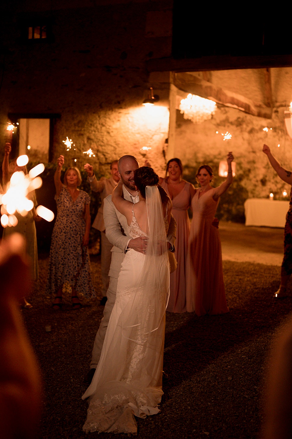 Chateau de Siradan Wedding Award Weddings Sparkler