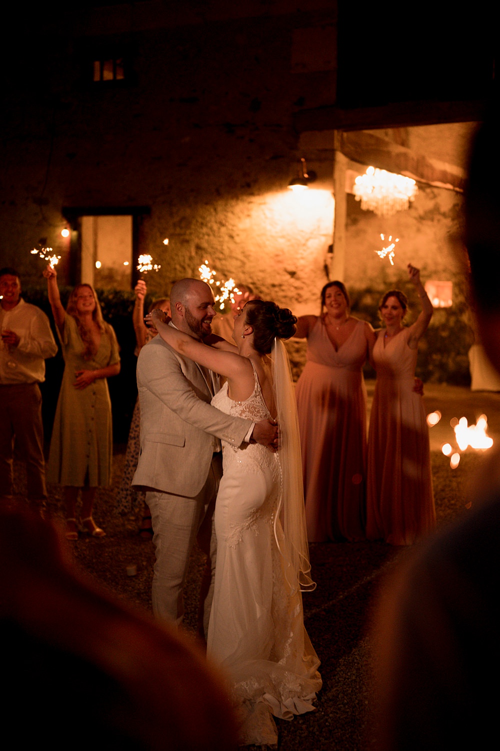 Chateau de Siradan Wedding Award Weddings Sparkler