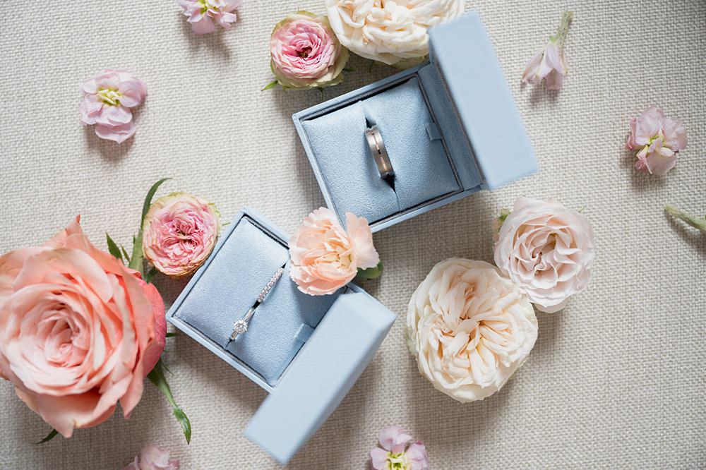 Chateau de Siradan Wedding Award Weddings Blue Ring Boxes