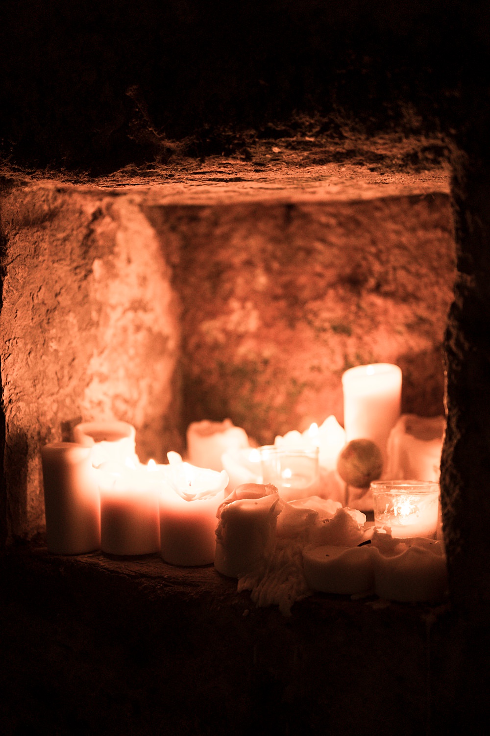 Chateau de Siradan Wedding Award Weddings Candles Fireplace