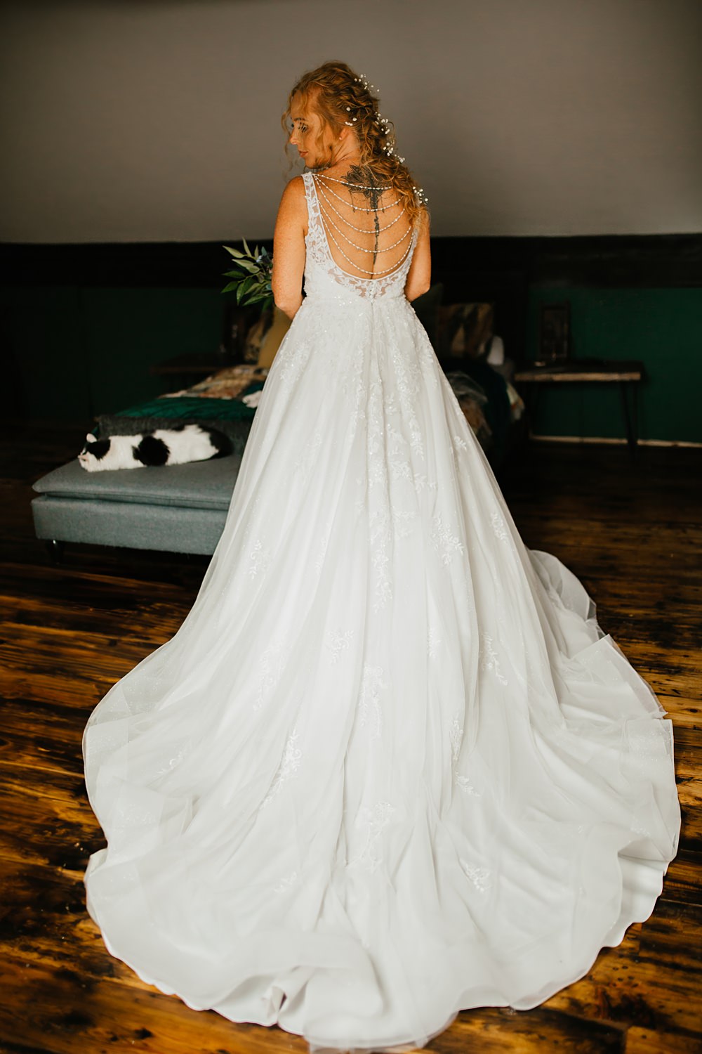 Farmer Barn Wedding DIY Rebecca Jones Photography Wed2B Dress Gown Long Lace Sleeves Bride