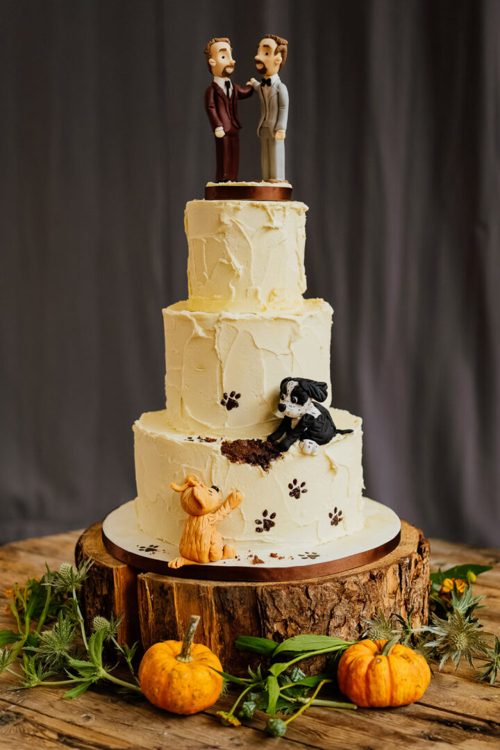 Grooms Wedding Cake Topper Pets Jenna Kathleen Photographer