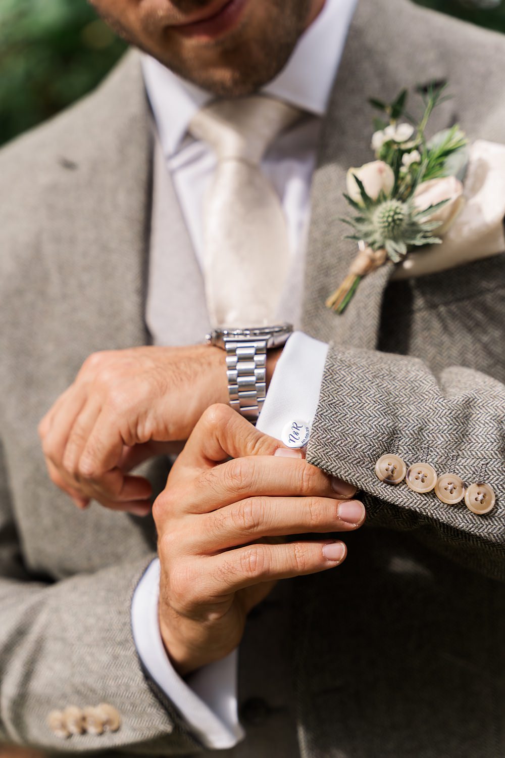 Orchard Wedding Just James Weddings Cufflinks Groom