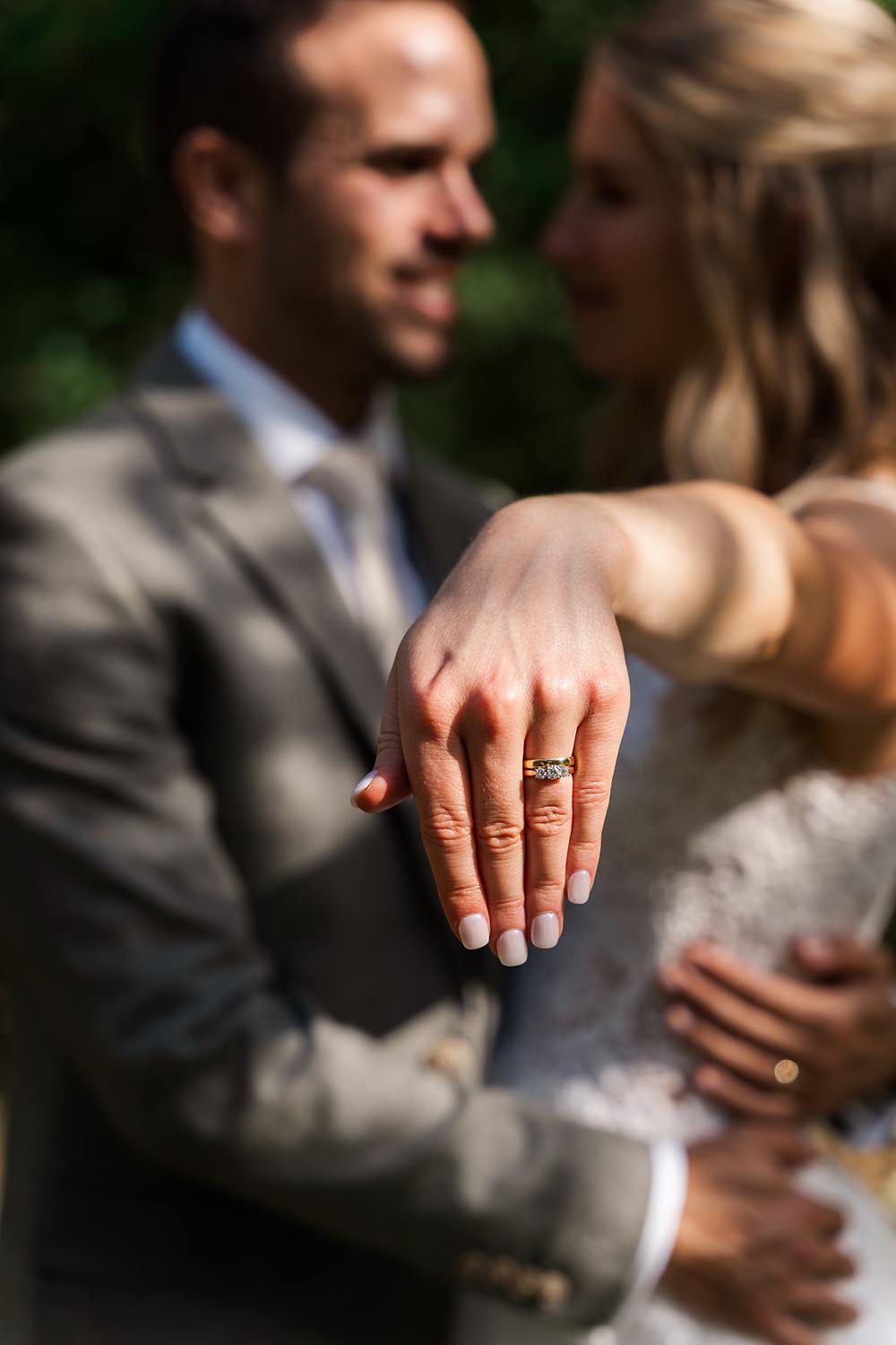 Orchard Wedding Just James Weddings Bride Nails Manicure Ring